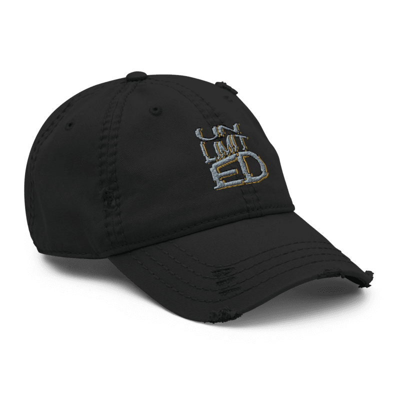 "Unlimited" Distressed Dad Hat – Elevate Your Style Limitlessly