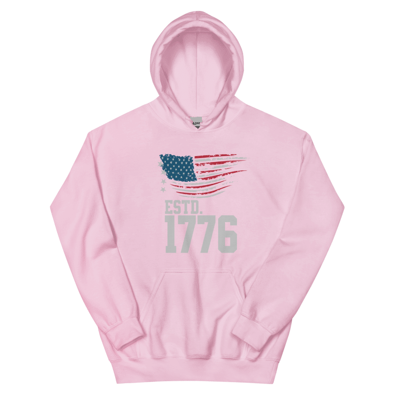 "Established 1776 - USA Heritage Flag" Unisex Hoodie