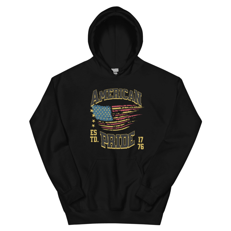 "American Pride" Hoodie – Gold Edition