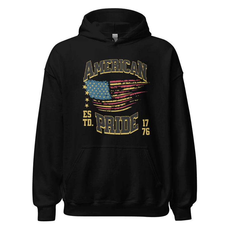 "American Pride" Hoodie – Gold Edition