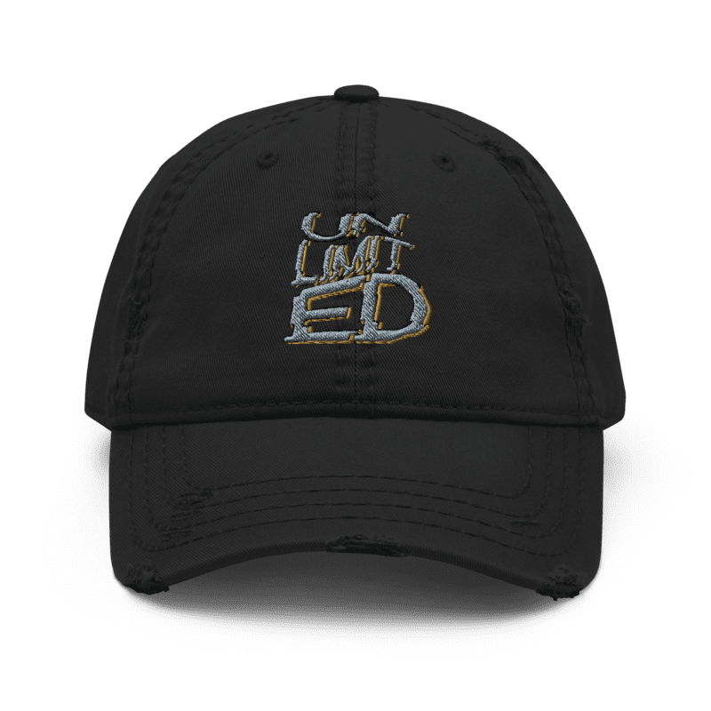 "Unlimited" Distressed Dad Hat – Elevate Your Style Limitlessly