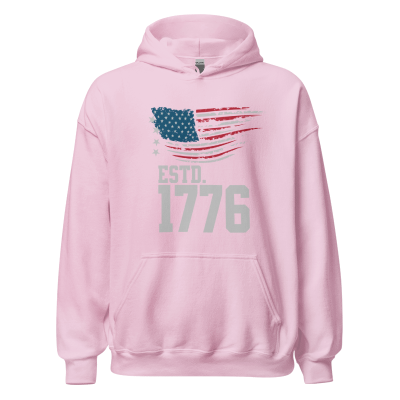 "Established 1776 - USA Heritage Flag" Unisex Hoodie