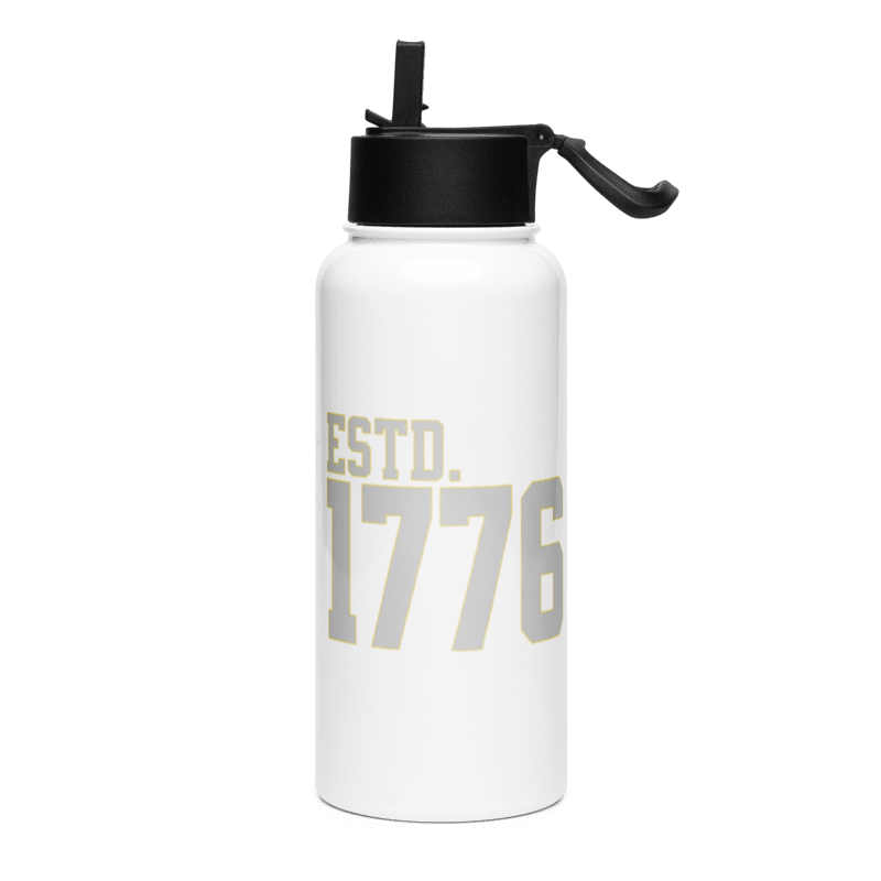 "USA - ESTD. 1776" Stainless Steel Bottle – Timeless Patriotism in Every Sip