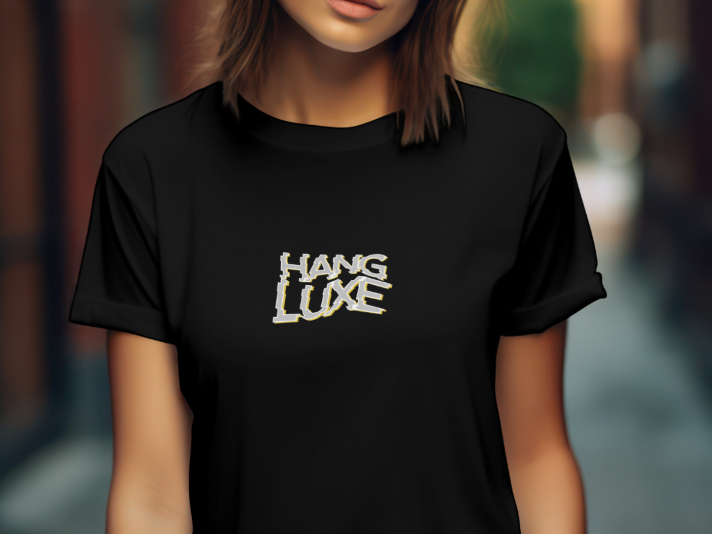 "HANG LUXE" - Silver & Gold 3D-FX Typography