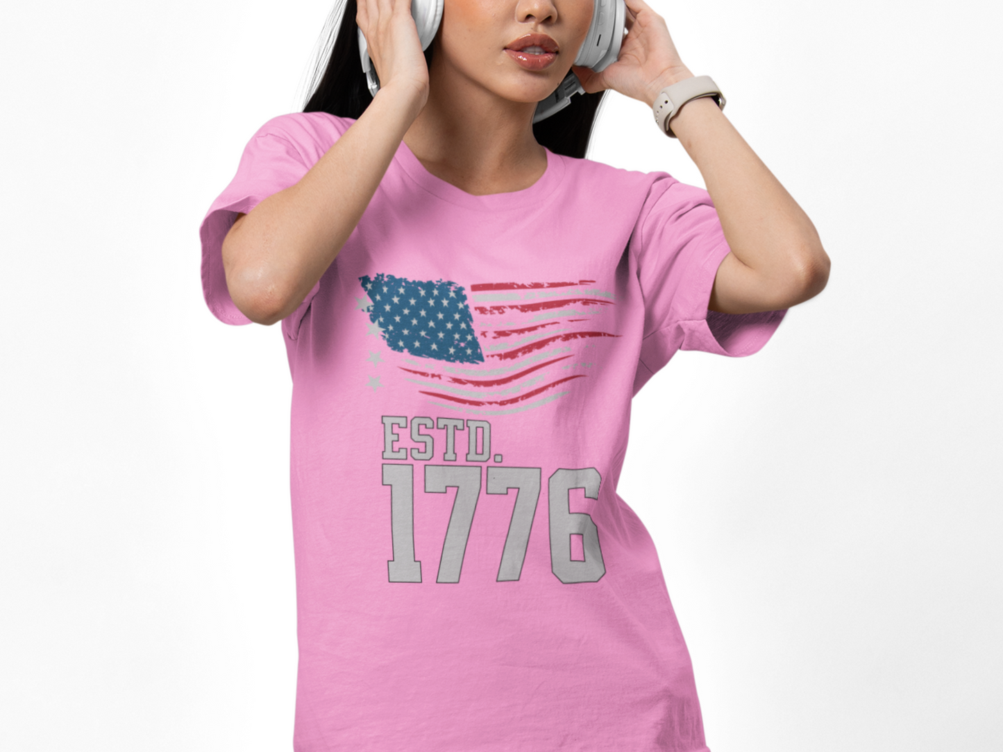 "American Heritage Flag 1776" Patriotic T-Shirt