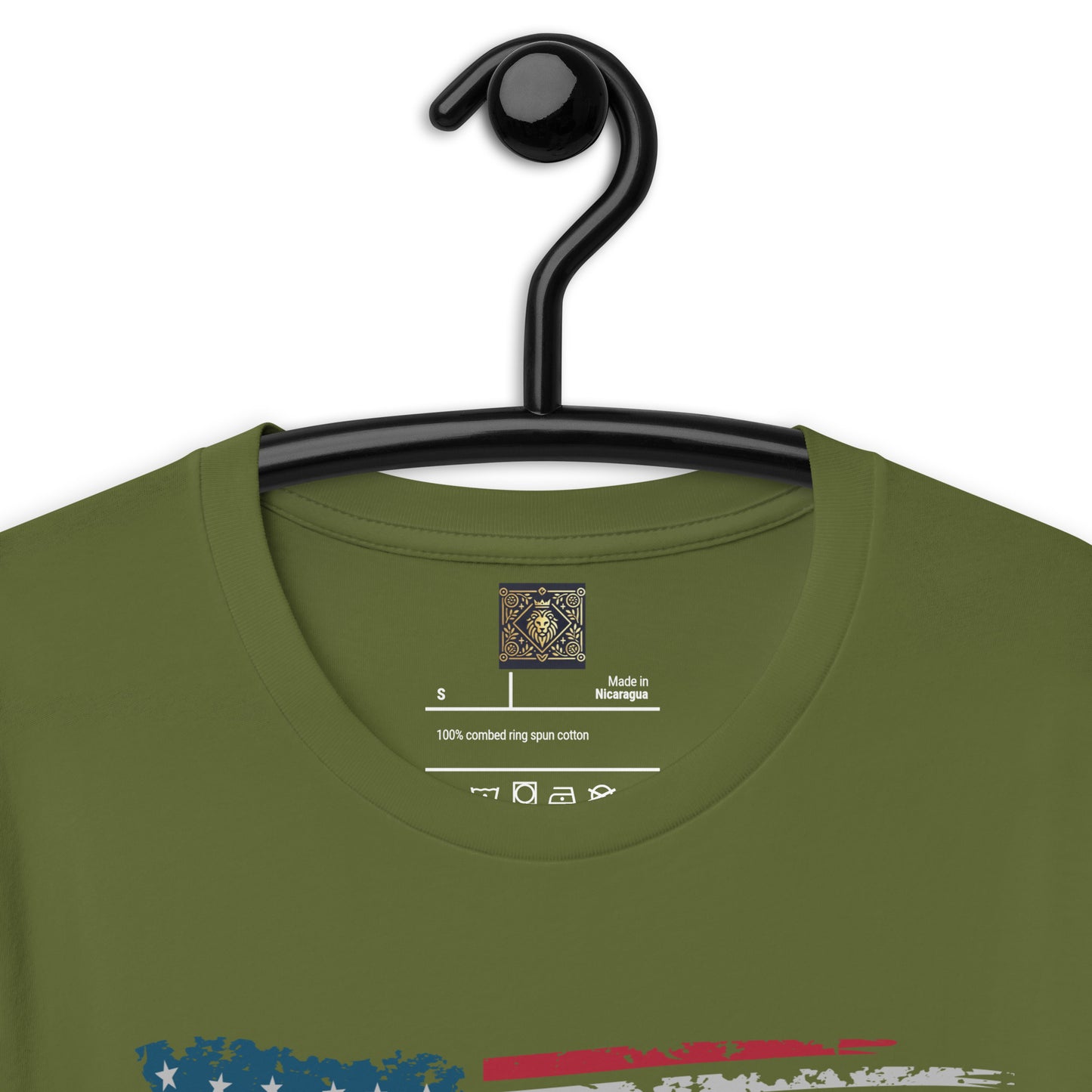 "American Heritage Flag 1776" Patriotic T-Shirt – Silver Edition