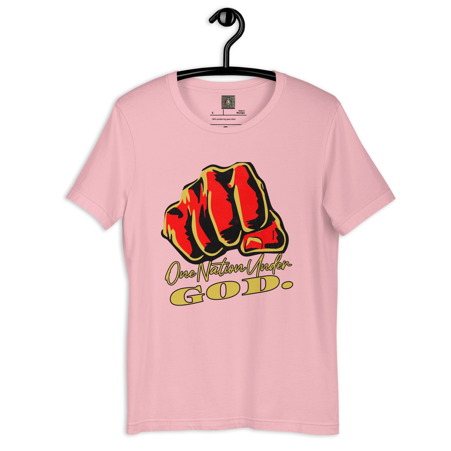 "One Nation Under God" Patriotic Power Fist T-Shirt