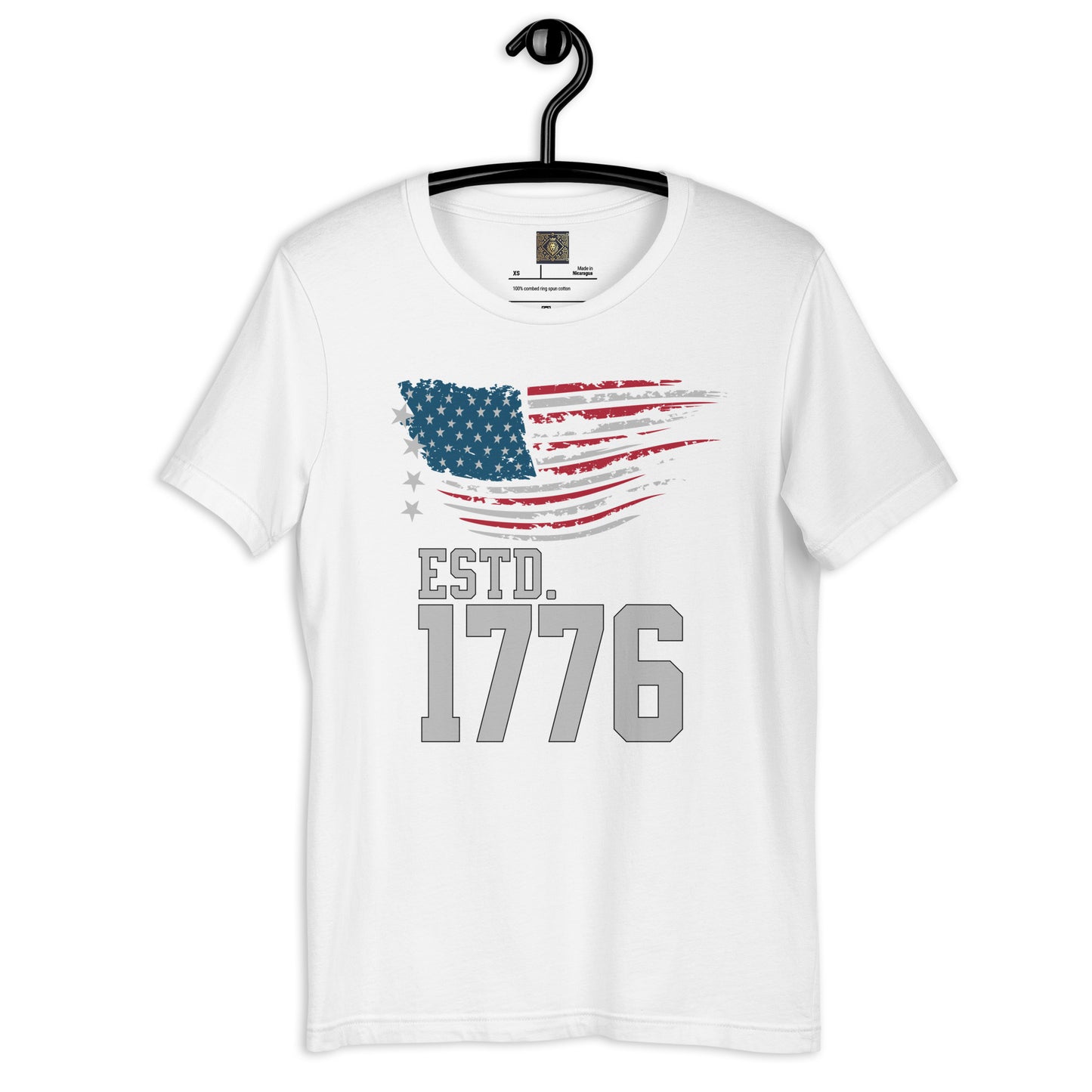 "American Heritage Flag 1776" Patriotic T-Shirt